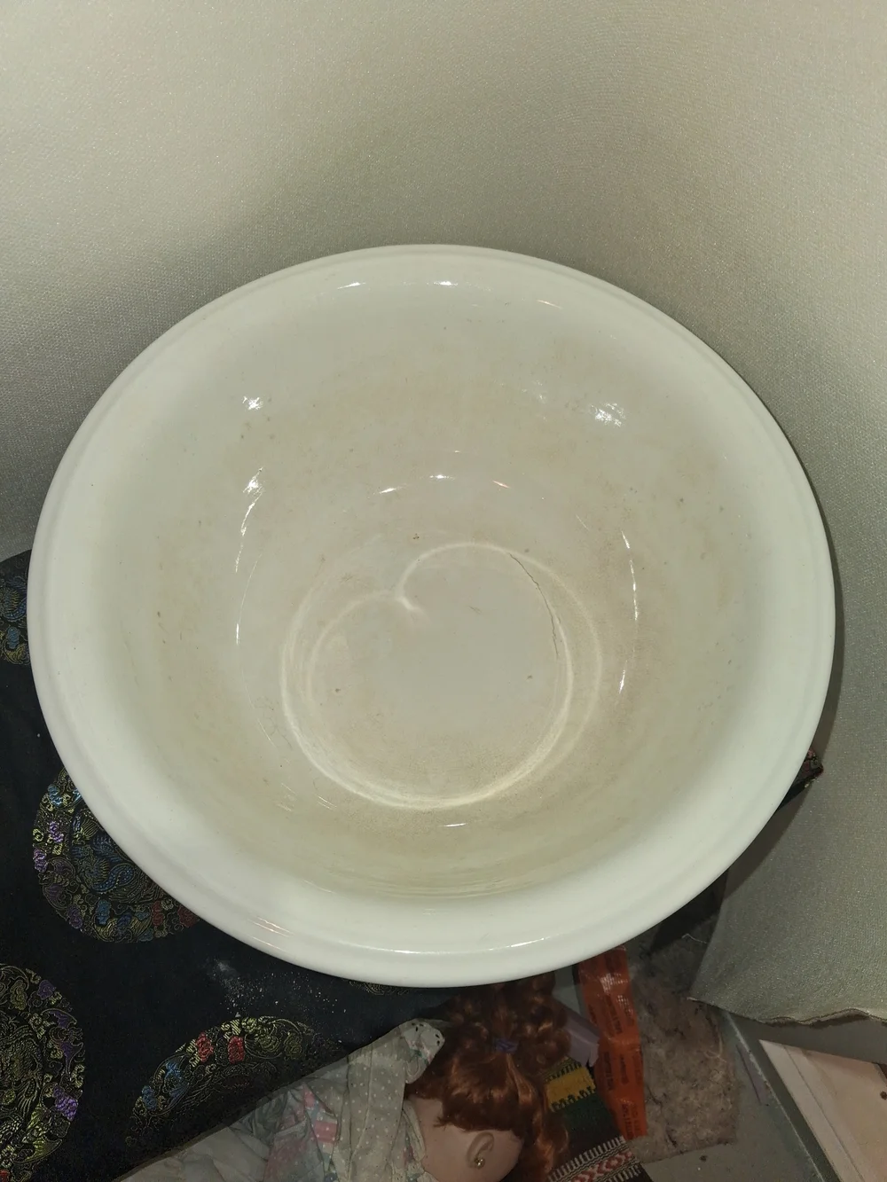 Mid 1800s Wedgwood White Ceramic Mixing Bowl